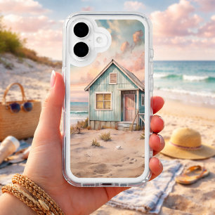Cozy Coastal Cottage Beach House Watercolor  iPhone 16 Case