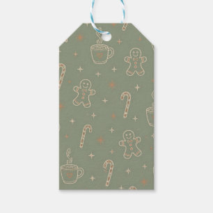Cozy Cocoa Gingerbread Christmas Gift Tags