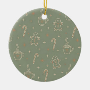 Cozy Cocoa Gingerbread Christmas Ornament
