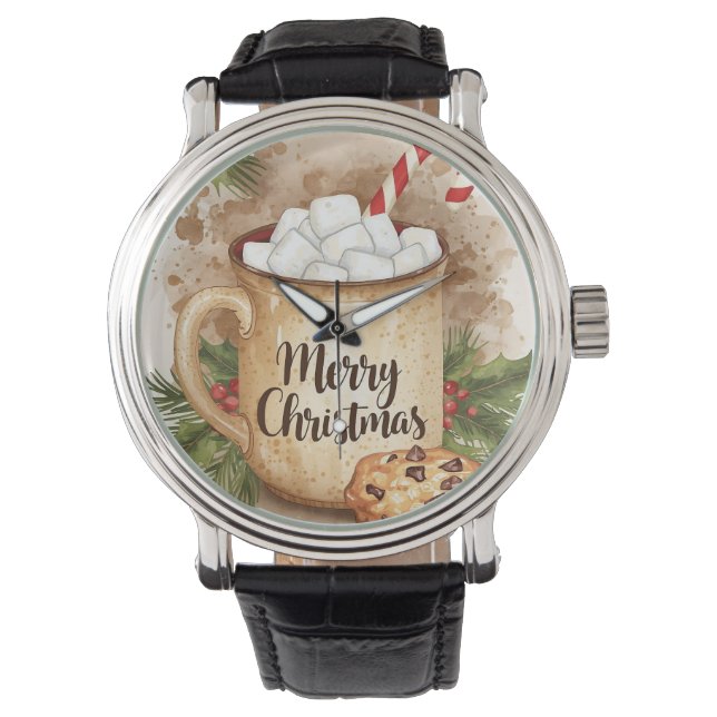 Cozy cocoa merry christmas festive warm winter watch (Front)
