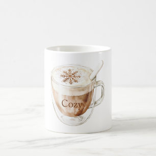Cozy Cocoa Snowflake Coffee Mug