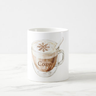 Cozy Cocoa Snowflake Coffee Mug