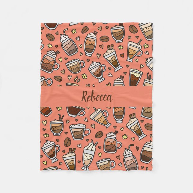 Cozy Coffee Blanket For Relaxing Sips (Front)