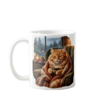 Cozy Coffee Cat Illustration