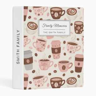 Cozy Coffee Cup Pattern (10) Mini Binder