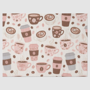 Cozy Coffee Cup Pattern (10) Tissue Paper