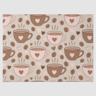 Cozy Coffee Cup Pattern (11) Tissue Paper