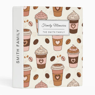 Cozy Coffee Cup Pattern (12) Mini Binder