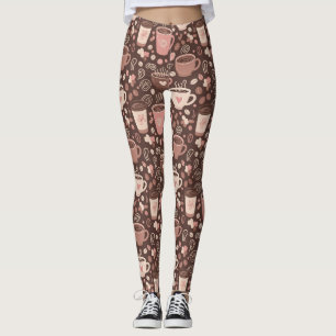 Cozy Coffee Cup Pattern (2) Leggings