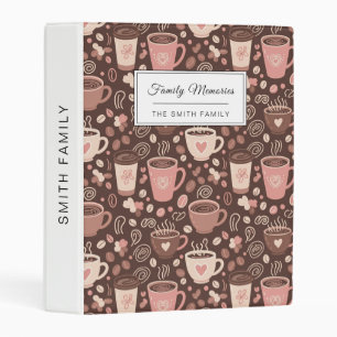 Cozy Coffee Cup Pattern (2) Mini Binder