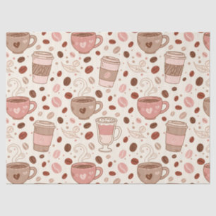Cozy Coffee Cup Pattern (3) Tissue Paper