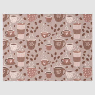 Cozy Coffee Cup Pattern (4) Tissue Paper