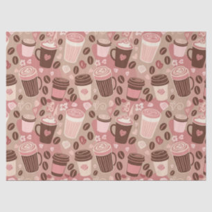 Cozy Coffee Cup Pattern (5) Tissue Paper