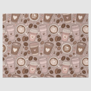 Cozy Coffee Cup Pattern (6) Tissue Paper