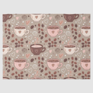 Cozy Coffee Cup Pattern (8) Tissue Paper