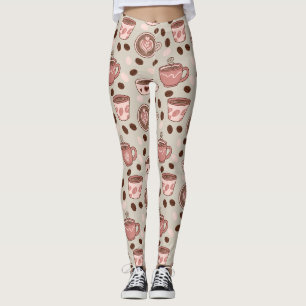 Cozy Coffee Cup Pattern (9) Leggings