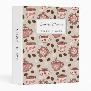 Cozy Coffee Cup Pattern (9) Mini Binder