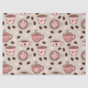 Cozy Coffee Cup Pattern (9) Tissue Paper