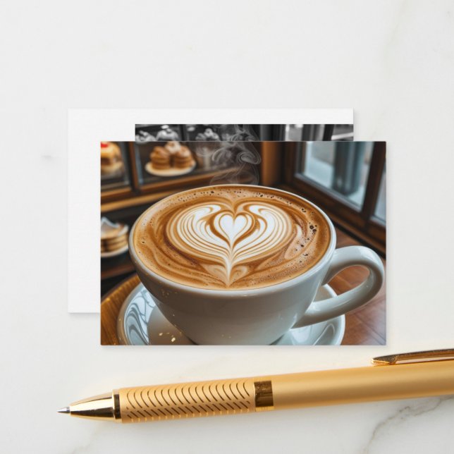 cozy coffee shop enclosure card (Front/Back In Situ)