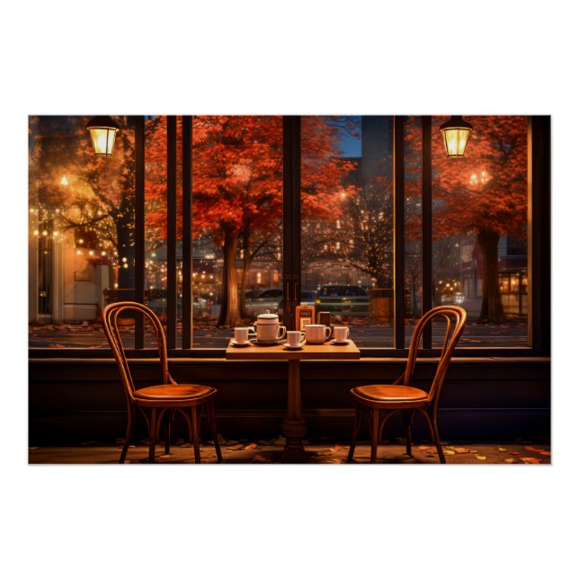Cozy Coffee Shop Poster (Front)
