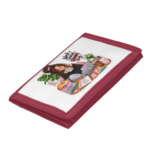 Cozy Coffee Study Girl – Work Hard Dream Big Tri-fold Wallet