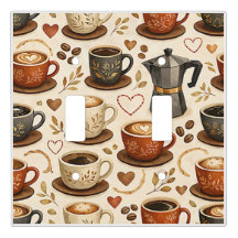 Cozy Coffee Time - Warm Aesthetic Seamless Pattern