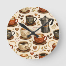 Cozy Coffee Time - Warm Aesthetic Seamless Pattern