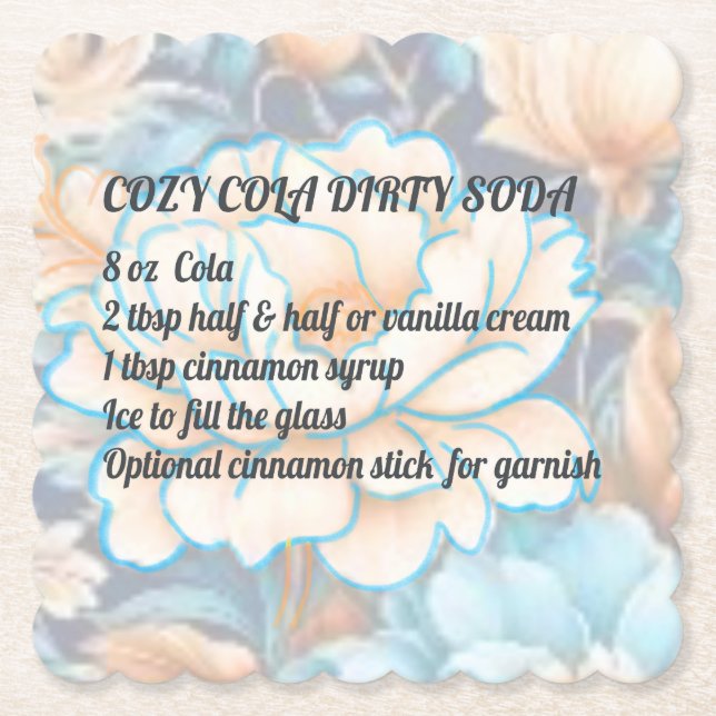 Cozy Cola Dirty Soda Coaster  (Front)