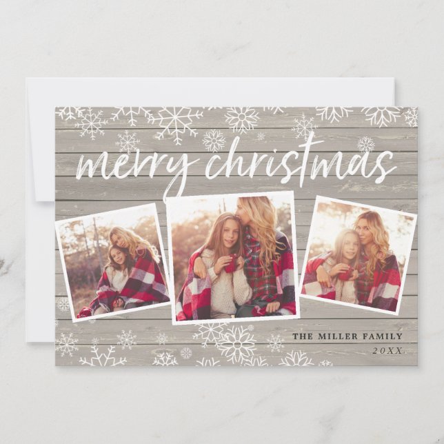 Cozy Collage | Holiday Photo Card (Front)