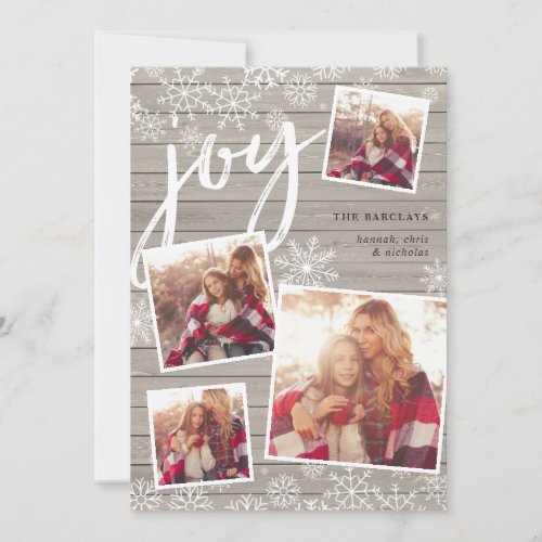 Cozy Collection  Christmas Photo Collage Card