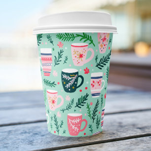 Cozy Colorful Cups Holiday Paper Cup Set