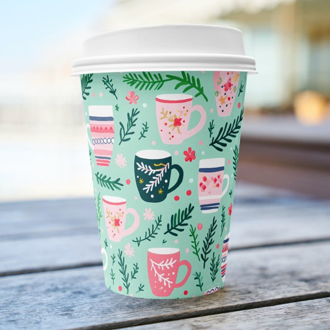 Cozy Colorful Cups Holiday Paper Cup Set (Creator Uploaded)
