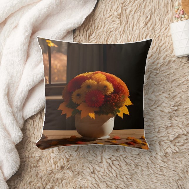 Cozy Comfort vase autumn Pillow (Blanket)