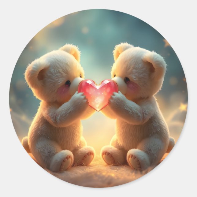 Cozy Companions -  Classic Round Sticker (Front)