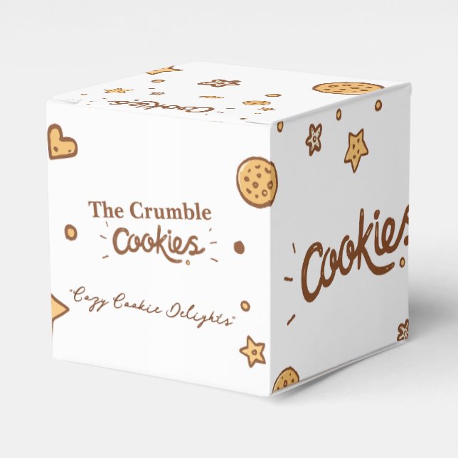 Cozy Cookie Delights Favor Boxes (Front Side)