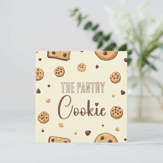 Cozy Cookie Delights Invitation (Standing Front)