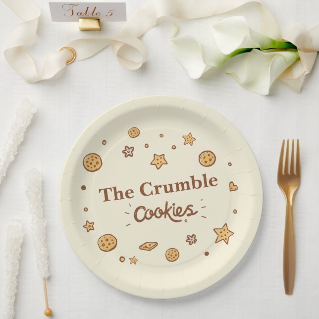 Cozy Cookie Delights Paper Plates (Wedding)
