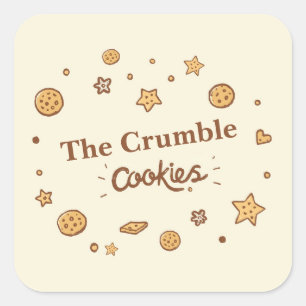 Cozy Cookie Delights Square Sticker