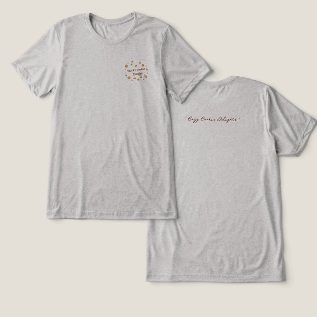 Cozy Cookie Delights Uniform Tri-Blend Shirt (Design Front & Back)