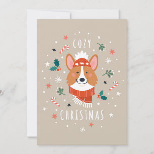Cozy Corgi - Christmas Warmth Holiday Card