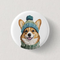 Cozy Corgi in Winter Gear