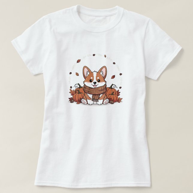 Cozy Corgi | WHITE ONLY T-Shirt (Design Front)