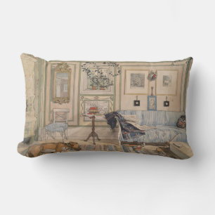 Cozy Corner (by Carl Larsson) Lumbar Pillow