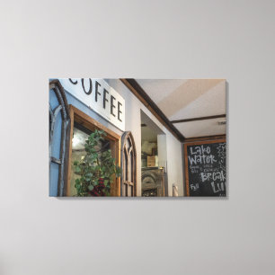 Cozy Corner Café Entrance Canvas Print