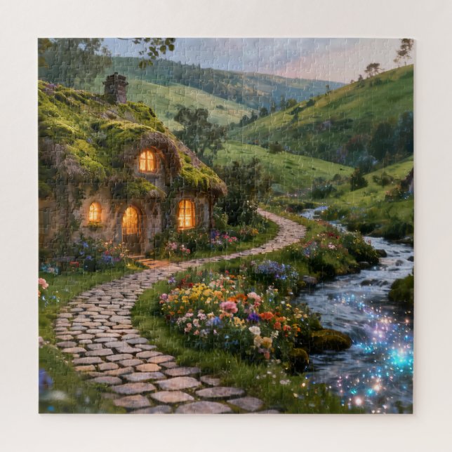 Cozy Cottage Garden Jigsaw Puzzle (Vertical)