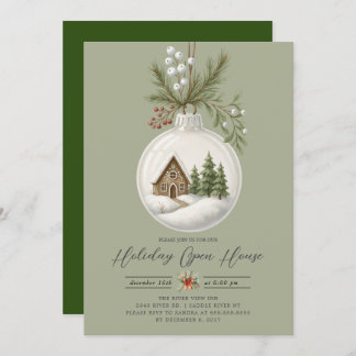 Cozy Cottage Holiday Open House Invite