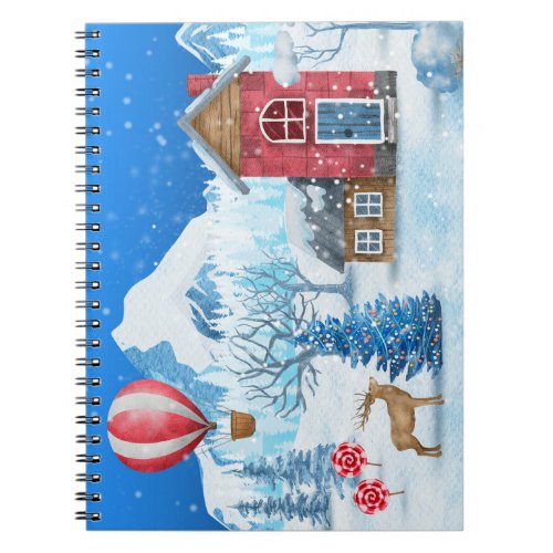 Cozy Cottage In Winter Wonderland Notebook