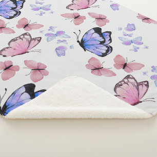 Cozy Cottagecore Butterfly Kid’s Sherpa Blanket