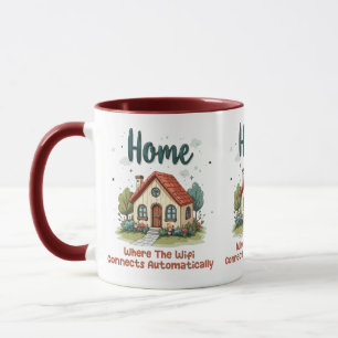Cozy Cottagecore Home Whimsical House Art Mug