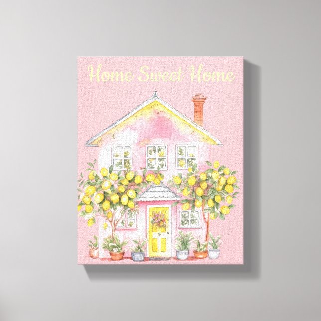 Cozy Cottagecore Lemon House Print (Front)